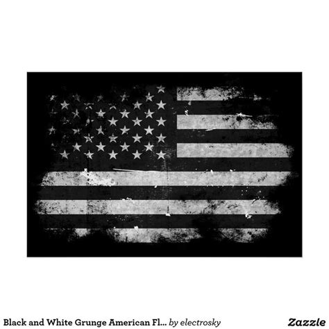 Malaysia national flag isolated 3d white background. Black and White Grunge American Flag Poster | Zazzle.com ...