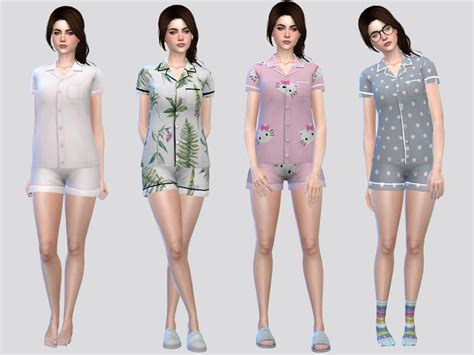 The Sims Resource Fullbody Sleepwear Women S