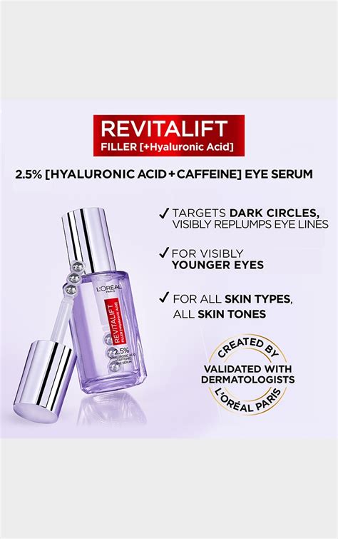 l oréal paris revitalift filler eye serum 20ml prettylittlething