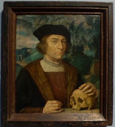 Attributed To Jan Mostaert Portrait Of A Scholar Oil On P Flickr