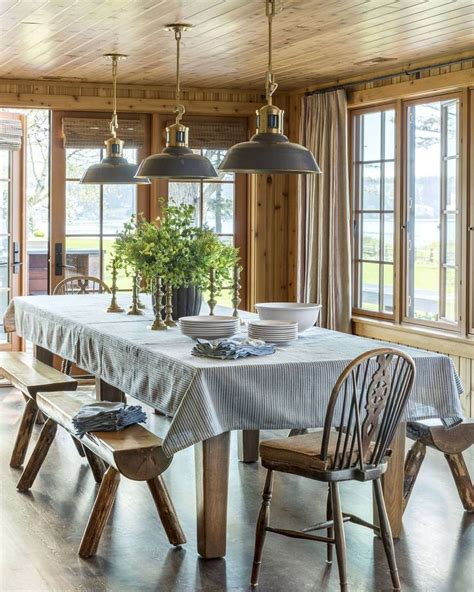Pin By Little Yellow Cottage On Cozy Cottage Dining Cottage