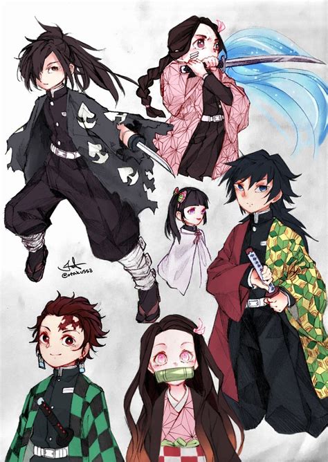 Pin De Phúc Nguyễn En Kimetsu No Yaiba 鬼滅の刃 Fusión Anime Abrazo