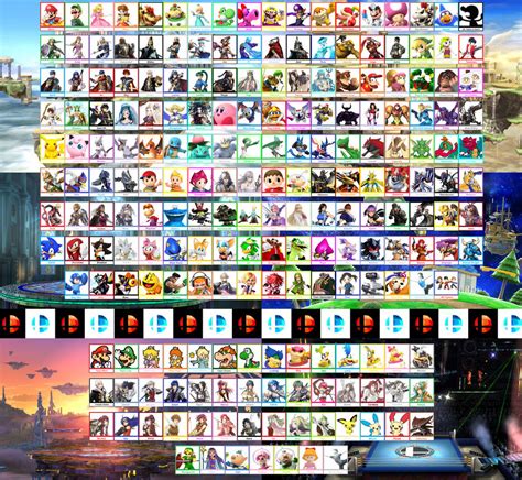 Super Smash Bros Fan Roster By Kanshinx3 On Deviantart
