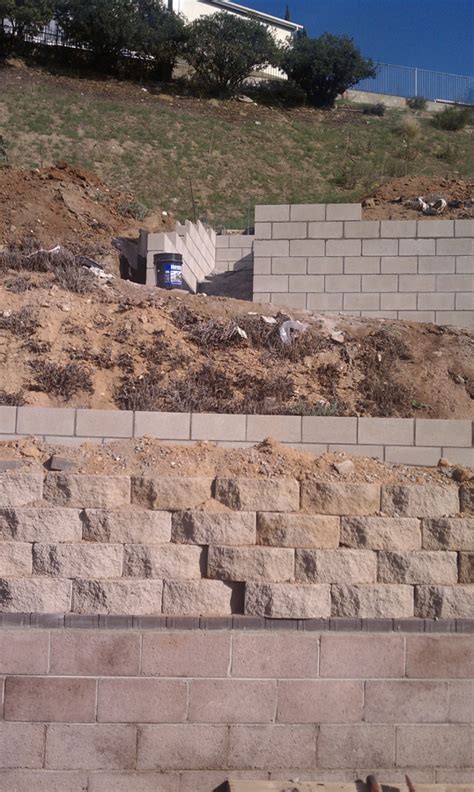 Retaining Walls Construction Work Ridge Hillside Construction