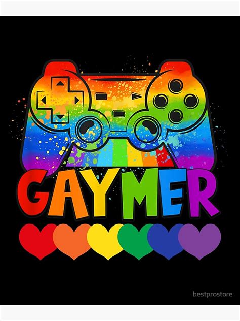 Gaymer Gay Pride Flag Lgbt Gamer Lgbtq Gaming Gamepad Poster For Sale