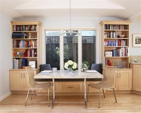 The Nook Has A Custom Table That Matches The Counters Traditional