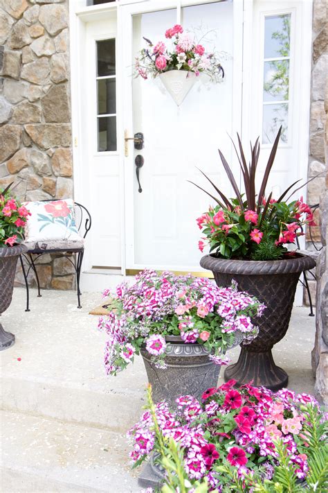 Decorating With Potted Flowers On The Front Porch A Gardening And