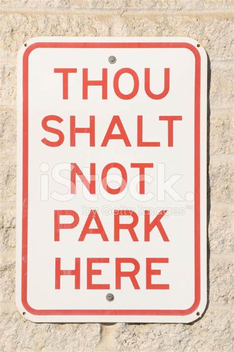 Thou Shalt Not Sign Stock Photo Royalty Free Freeimages