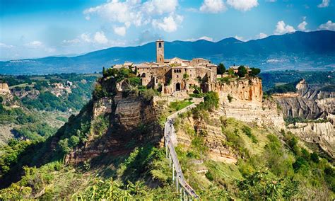 Civita Di Bagnoregio Italy Also Called The Dying Town Due To The