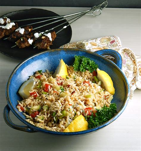 Greek Brown Rice Salad Frugal Hausfrau