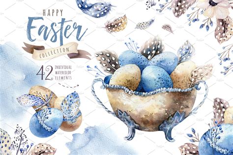 Watercolor Easter Collection ~ Illustrations ~ Creative Market