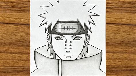 How To Draw Pain From Naruto How To Draw Anime Step By Step Easy