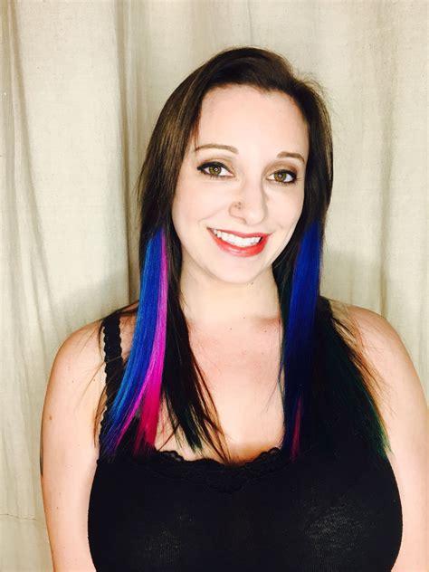 Brunette With Peak A Boo Oil Slick Oil Slick Colored Hair Peak