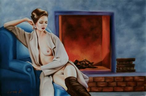 Femme nue peinture originale huile sur toile signée nude Etsy