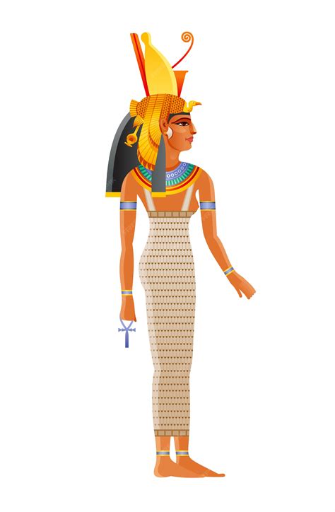 Premium Vector Mut Ancient Egyptian Daity Mother Goddess Worshipped In Ancient Egypt Wearing