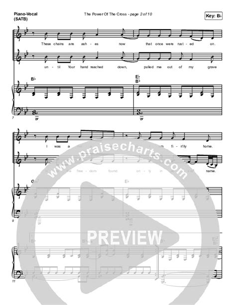 The Power Of The Cross Sheet Music Pdf Casting Crowns Praisecharts