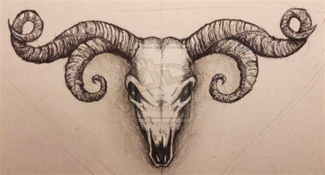 Goat Skull Tattoo Design For Men
