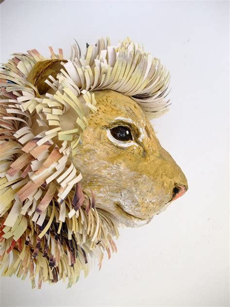 Papier Maché Lion Paper Mache Animal Head Paper Mache Animals