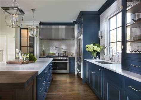 Awasome Kitchen Remodel Navy Blue Cabinets References Decor