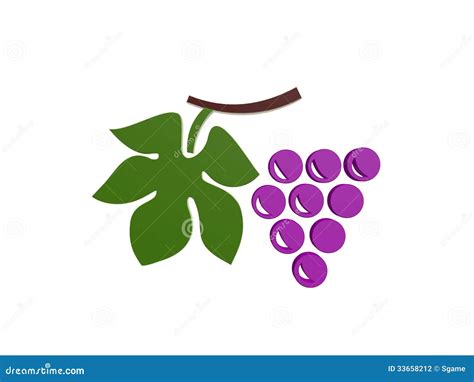 Grape Symbol Stock Photography Image 33658212