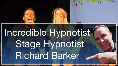 Stage Hypnotist Richard Barker Youtube