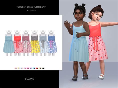 The Sims Resource Toddler Dress With Bow