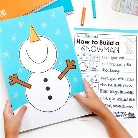 The Simplest Snowman Craft For First Graders Foxwell Forest