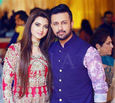 Atif Aslam With His Wife Sara Atif Last Night At A Wedding In Lahore