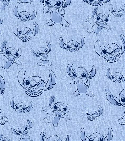 Disney Lilo And Stitch Knit Fabric 58 Tossed Sketch Joann Disney