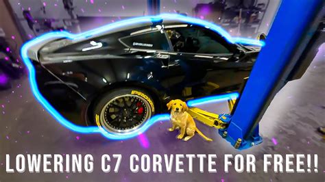 Lowering My C7 Corvette Z06 For Free Youtube
