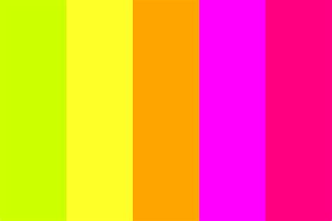 Vibrant Indie Kidcore Neon Color Palette