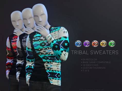 The Sims Resource Tribal Sweaters