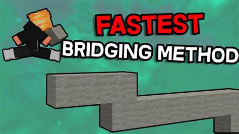 Minecraft Fastest Bridging Method Youtube