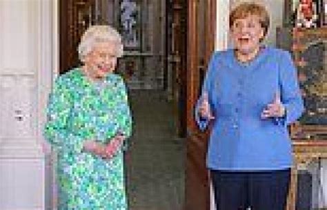 Angela Merkel Meets The Queen At Windsor Castle As The German