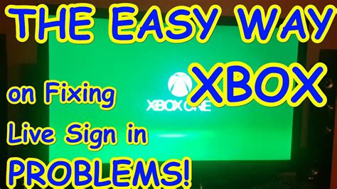 Fixing Xbox Live Sign In Problems 2022 How To Hard Reset A Xbox 1 One