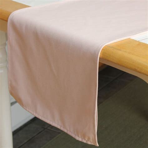 Blush Table Runners 14 X 108 Inch Blush Table Runner For Weddings