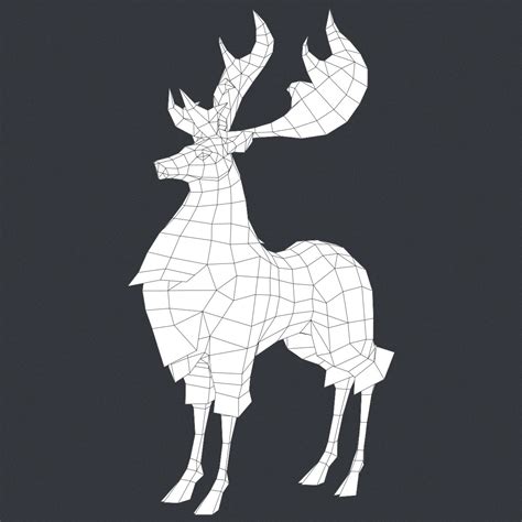 Fantasy Deer 3d Model By 3dseller