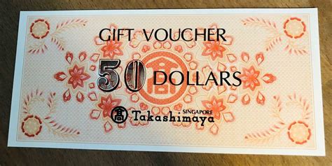 Gift Voucher Takashimaya Tickets Vouchers Vouchers On Carousell