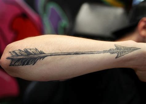 Arrow Tattoos For Men Mens Arrow Tattoo Arrow Tattoos Feather Tattoos