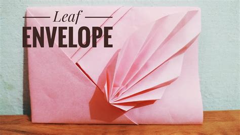 Diy Leaf Envelope Youtube