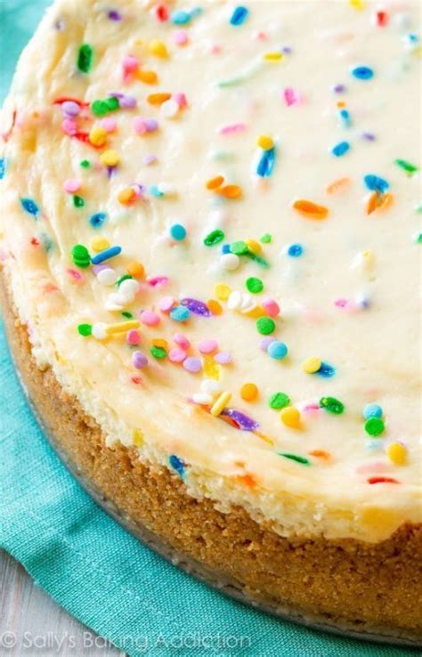Confetti Sprinkle Cheesecake Sallys Baking Addiction