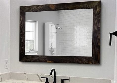 Shiplap Rustic Wood Framed Mirror Handmade In The Usa Custom Sizes And 20 Stain