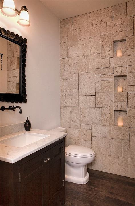 30 Exquisite And Inspired Bathrooms With Stone Walls Stone Tile
