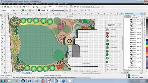 Same backyard designed with borders around. EARTHSCAPES Landscape Design Software Webinar.wmv - YouTube