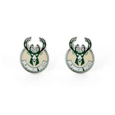 Milwaukee Bucks Team Post Stud Earrings Ebay