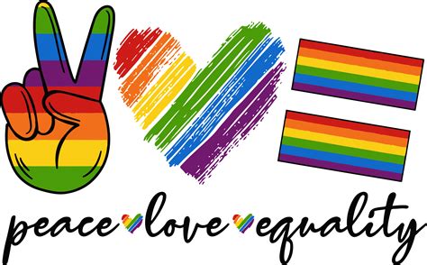 Peace Love Pride Svg Gay Svg Pride Svg Rainbow Svg Lesbi Inspire Uplift