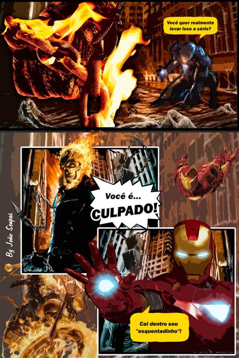 Iron Man Vs Ghost Rider By Joaosenpai On Deviantart