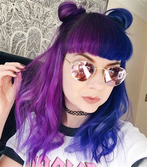 √ purple grunge hair