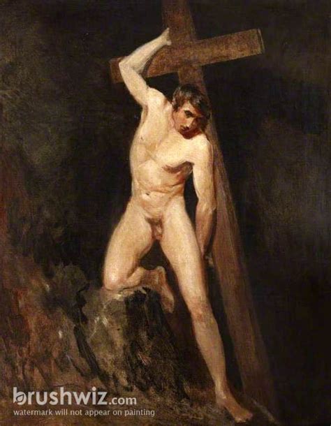 Academic Study Of A Male Nude In The Same Pose As A Figure In