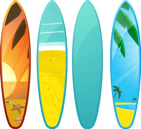 Surf Board Vector Art Stock Images Depositphotos